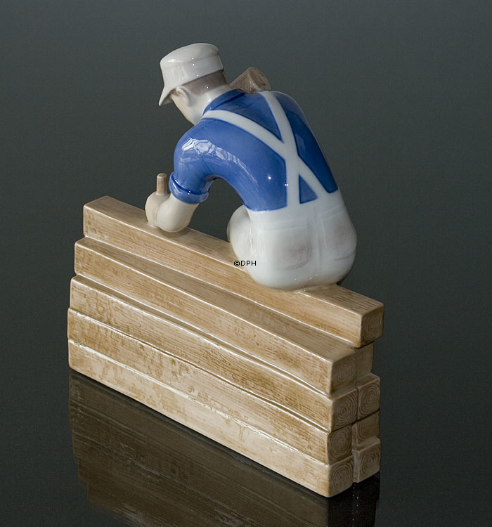 Tømrer, Bing & Grøndahl håndværkerfigur nr. 2339