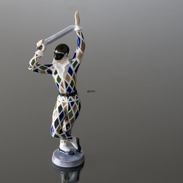 Harlekin, Bing & Grøndahl figur nr. 487 eller 2354