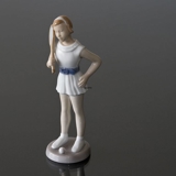 Girl with Racket ready for the game, Bing & Grondahl figurine No. 2364