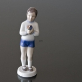 Boy with Flowers for his first love, Bing & Grondahl figurine No. 2390