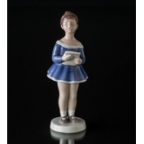 Morning Song, girl singing up the sun, Bing & Grondahl figurine No. 2404