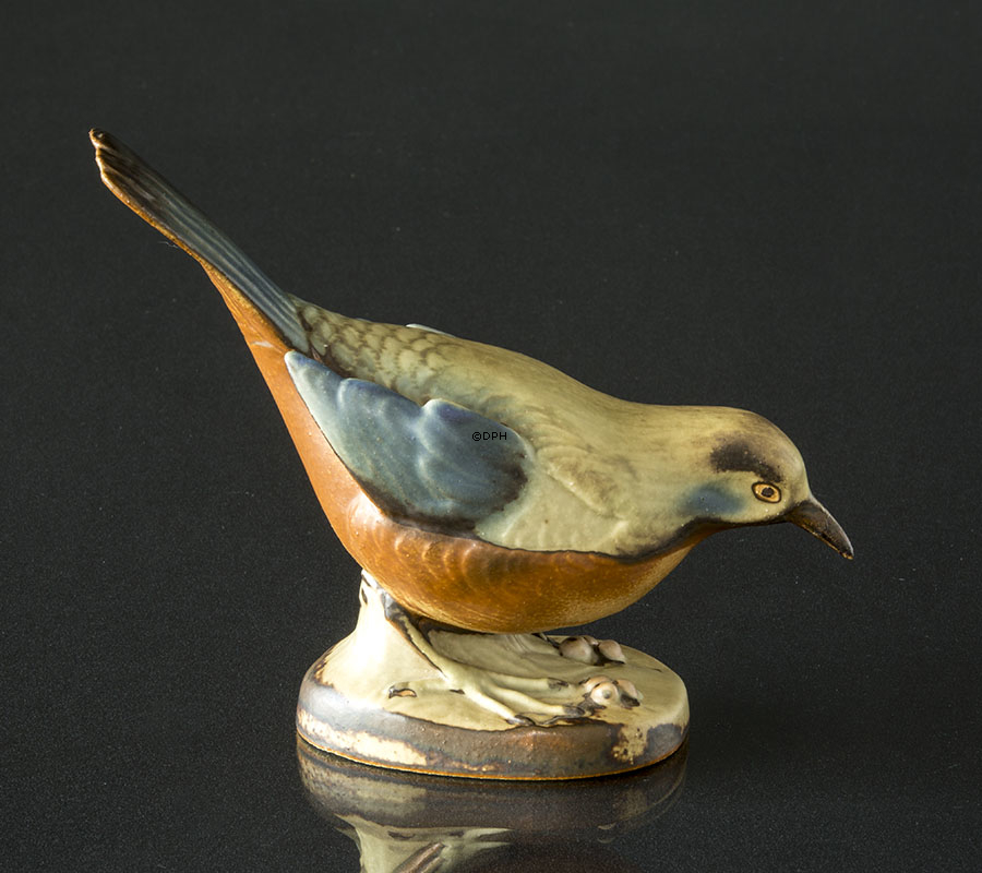 Solsort, Bing & Grøndahl stentøjsfigur af fugl nr. 2405