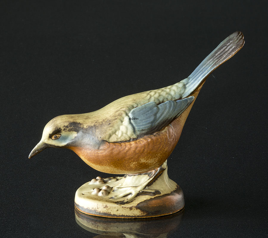 Solsort, Bing & Grøndahl stentøjsfigur af fugl nr. 2405