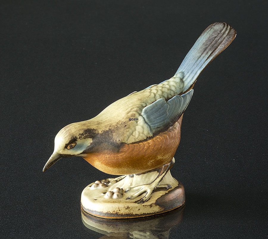 Solsort, Bing & Grøndahl stentøjsfigur af fugl nr. 2405