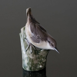 Nuthatch looking down the tree, Bing & Grondahl bird figurine no. 2406