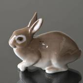 Siddende brun kanin, Bing & Grøndahl figur nr. 2422