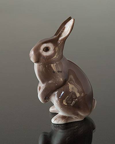 Stående brun kanin, Bing & Grøndahl figur nr. 2423