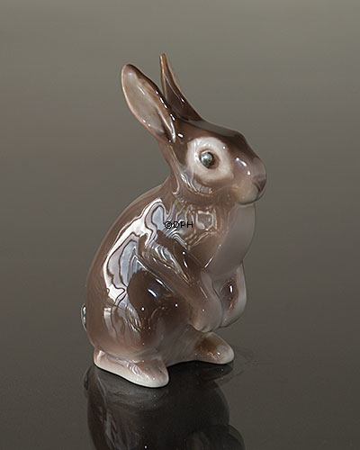 Stående brun kanin, Bing & Grøndahl figur nr. 2423