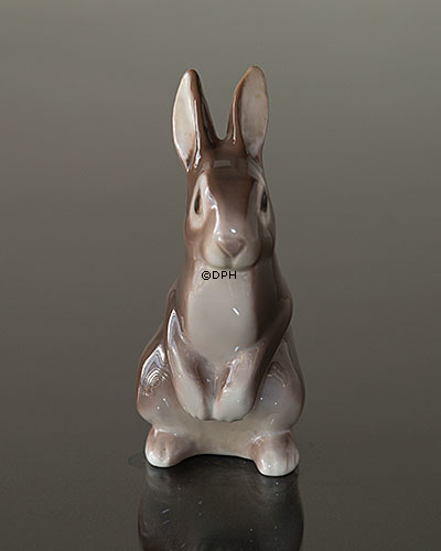 Stående brun kanin, Bing & Grøndahl figur nr. 2423