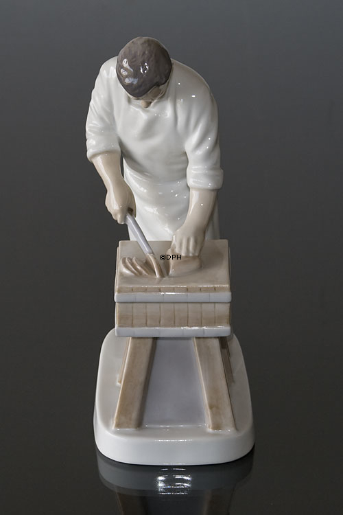 SLAGTER, Bing & Grøndahl figur af håndværker nr. 2433
