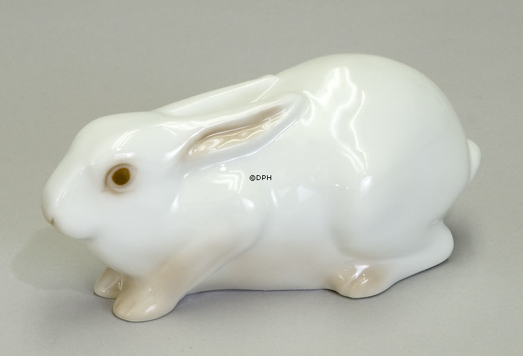 Liggende hvid kanin, Bing & Grøndahl figur nr. 2441