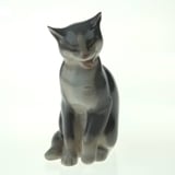 Grey Cat, Bing & Grondahl cat figurine no. 2452