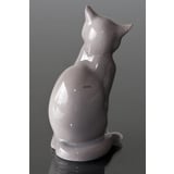 Grey cat, Bing & Grondahl cat figurine no. 2465
