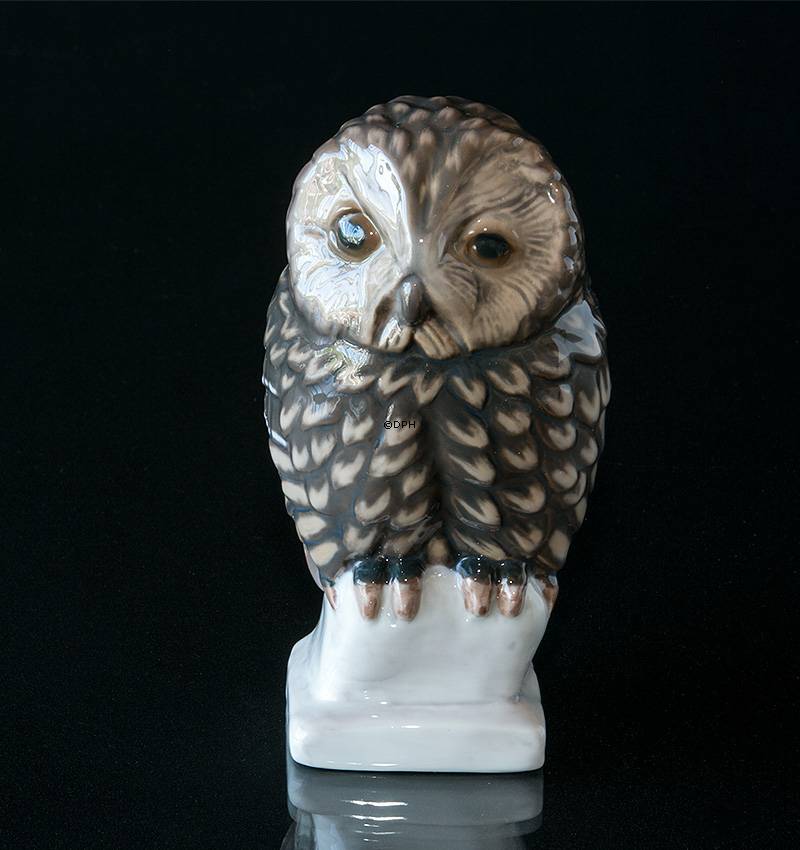 Lille Ugle, Bing & Grøndahl fugle figur nr. 2469