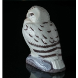 White snowy owl, Bing & Grondahl bird figurine no. 2475