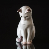 Hvid kat, Bing & Grøndahl kattefigur nr. 2476