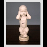 Hear no evil, Bing & Grondahl stoneware child figurine no. 2496