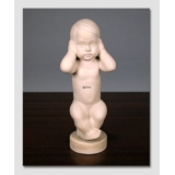 Hear no evil, Bing & Grondahl stoneware child figurine no. 2496