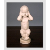 Svend Lindhart Ikke høre, Bing & Grøndahl terrakottafigur af barn nr. 2496