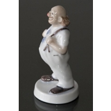 Clown mit den Händen auf den Hosenträgern, Bing & Gröndahl Figur Nr. 511 oder 2511