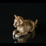 Löwenjunges, liegend, Bing & Gröndahl Figur Nr. 2528