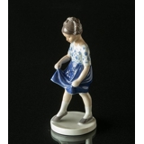 Pige dansende i blå nederdel, Bing & Grøndahl figur nr. 2586