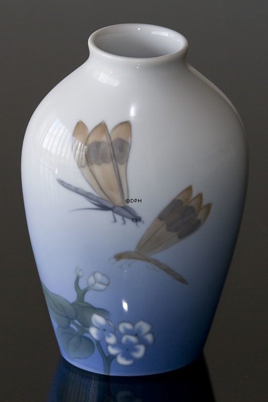 Vase med guldsmed, Bing & Grøndahl nr. 261-5239