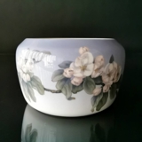 Skål/urtepotte med blomster/æblegrene, Bing & Grøndahl nr. 3050-17