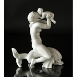 Woman kissing child, Bing & Grondahl figurine no. 57 or 4057