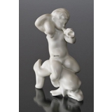 The Sea, Girl blowing Conch, Bing & Grondahl figurine no. 4059