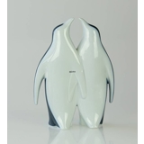 Penguins pair, white and blue, Bing & Grondahl figurine no. 4205, designed by Agnethe Jorgensen