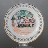 Carl Larsson service. Cake plate, Motif no 2 No. 4502-616, Bing & Grondahl