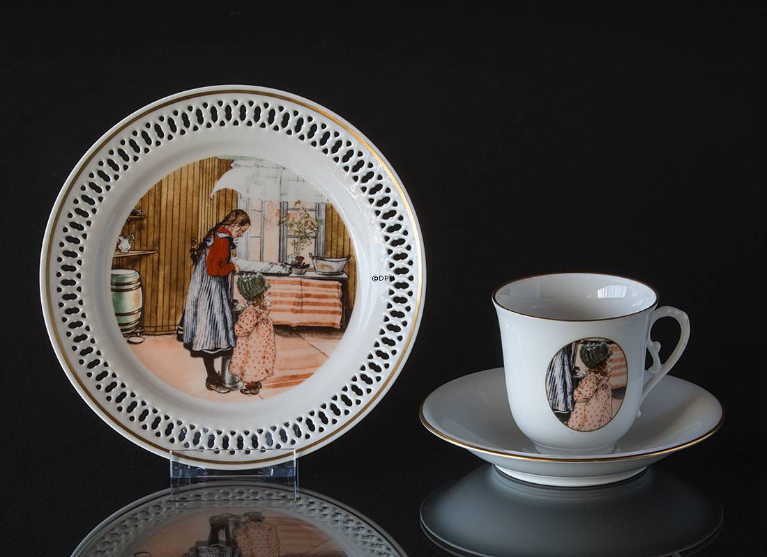Carl Larsson stel. Kagetallerken. Motiv nummer 3 nr. 4503-616, Bing & Grøndahl