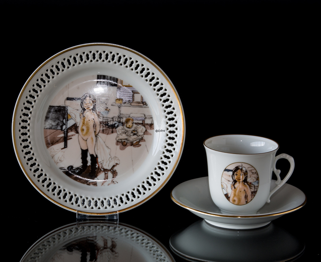 Carl Larsson stel. Kop og underkop. Motiv nummer 4 nr. 4504-305, Bing & Grøndahl