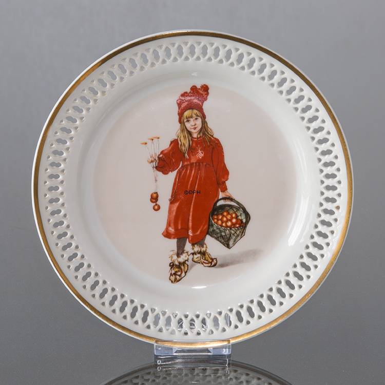 Carl Larsson stel. Kagetallerken. Motiv nummer 6 nr. 4506-616, Bing & Grøndahl