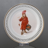 Carl Larsson service. Cake plate, Motif no 6 No. 4506-616, Bing & Grondahl