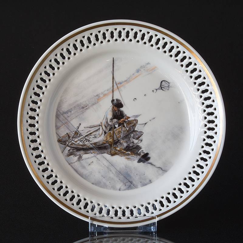 Carl Larsson stel. Kagetallerken. Motiv nummer 7 nr. 4507-616, Bing & Grøndahl