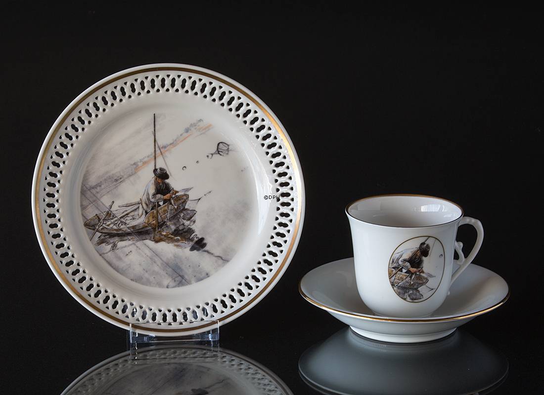 Carl Larsson stel. Kagetallerken. Motiv nummer 7 nr. 4507-616, Bing & Grøndahl