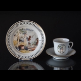Carl Larsson service. Cake plate, Motif no 9 No. 4509-616, Bing & Grondahl
