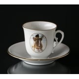 Carl Larsson service. Cup and saucer, Motif no 12 No. 4512-305, Bing & Grondahl