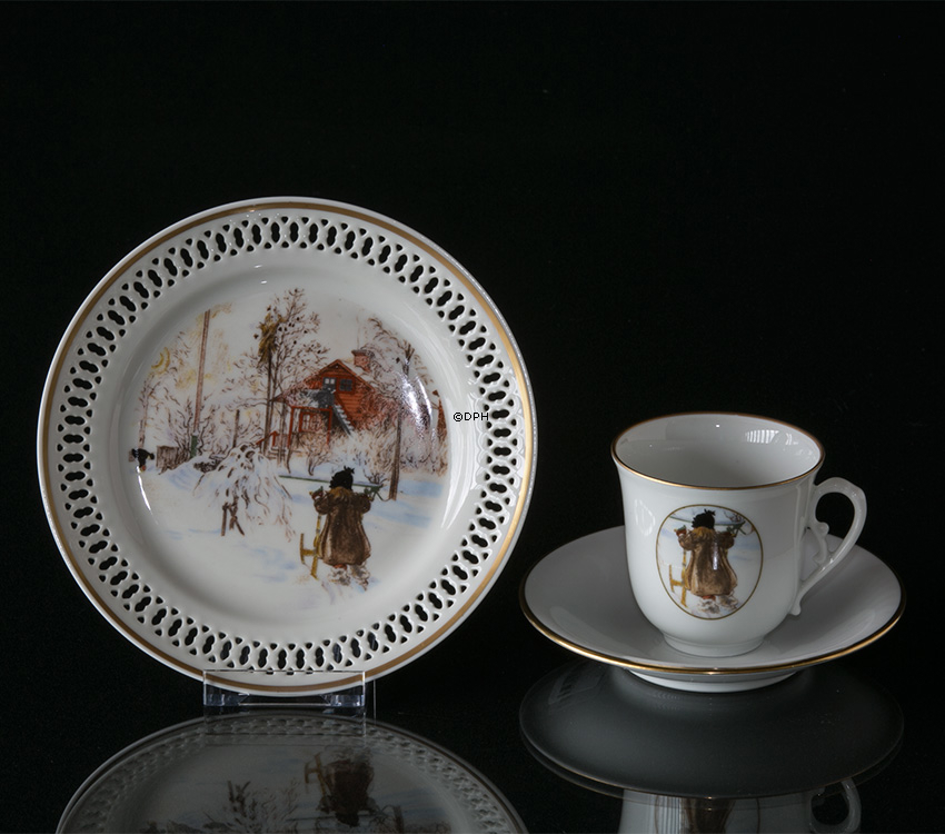 Carl Larsson stel. Kagetallerken. Motiv nummer 12 nr. 4512-616, Bing & Grøndahl