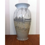 Vase med landskab. Bing & Grøndahl nr. 505-370