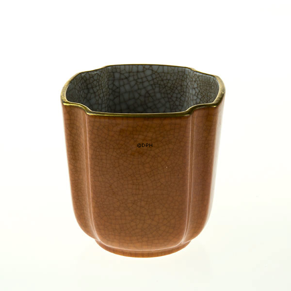 Bæger orange, krakeleret, Bing & Grøndahl nr. 513-530