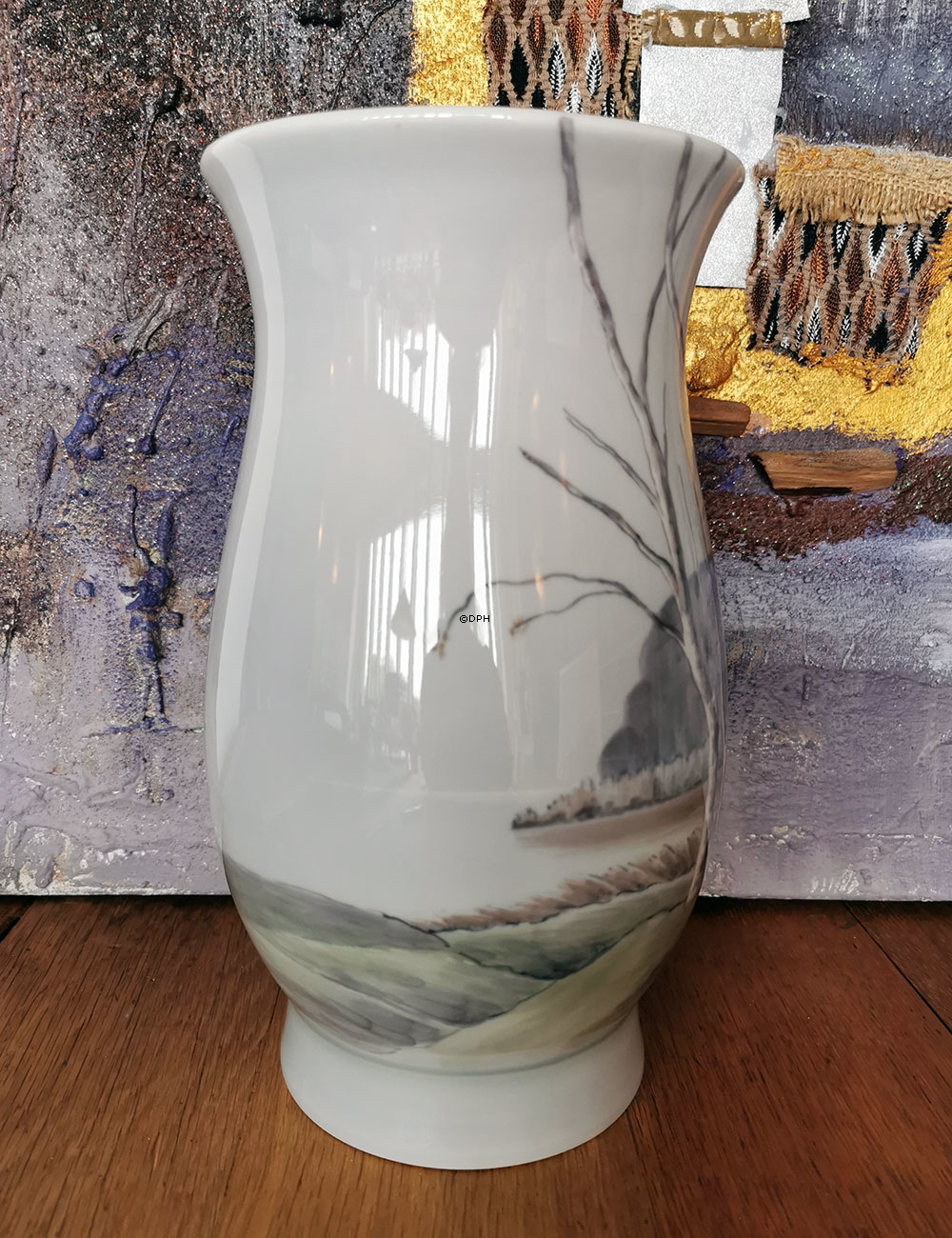Vase med birketræer, Bing & Grøndahl nr. 545-5440