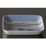 Dish with The Sky Mountain (Himmelbjerget), Bing & Grondahl No. 584-455