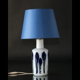 Table lamp with blue flowers, Bing & Grondahl no. 5715-2101