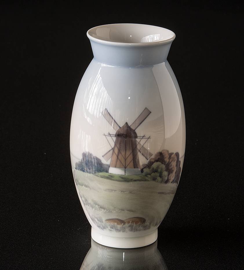Vase med Vindmølle, Bing & Grøndahl nr. 695-5420