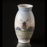 Vase med Vindmølle, Bing & Grøndahl nr. 695-5420