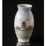 Vase med Vindmølle, Bing & Grøndahl nr. 695-5420