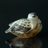 Stoneware Bird looking to the side figurine, Bing & Grondahl No. 7014
